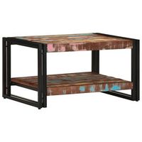 mesa de centro 70x50x38 cm madera - multicolor