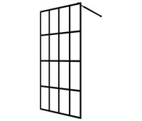 vidaxl mampara de ducha vidrio templado esmerilado 100x195 cm