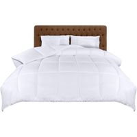 utopia bedding edredon acolchado 220x240 cm edredon cama 135150 verano relleno nordico 200 grm en 100 suave microfibra blanco