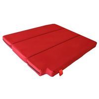 cama para ford transit 2003 sin muebles - 5cm grosor con hr 20kgm3 suave 3cm de viscoelastica - rojo