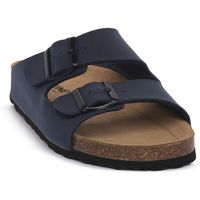 bioline sandalias 420 velour blu para mujer