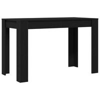 mesa de comedormesa cocina de madera ingenieria roble negro 120x60x76 cm