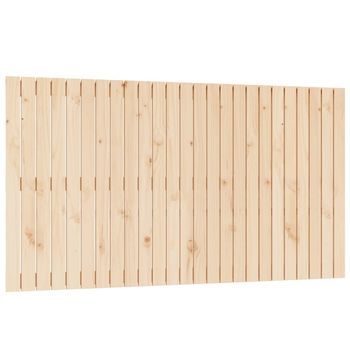 Cabecero De Cama De Pared Madera Maciza De Pino 159,5x3x90 Cm Vidaxl