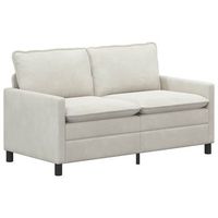 sofa crema 156 x 81 x 875 cm terciopelo vidaxl