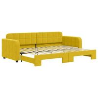 sofa cama nido terciopelo amarillo 80x200 cm
