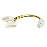 cable adaptador startech lp4 a 6 pin para vga