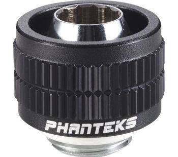 Glacier 16/10 mm Compression Fitting - Satin Black, Black