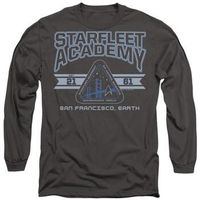 star trek camiseta manga larga starfleet academy earth para hombre