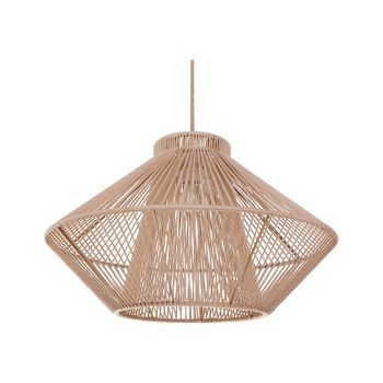 Lámpara De Techo Natural Estilo Boho En Yute Color Beige Palmetto