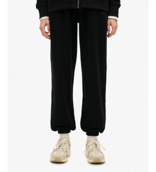 Superdry para mujer. W7011266A Pantalón Jogger Essential negro (M), Casual, Algodón