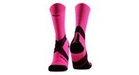x socks bike expert crew fluo rosa negro
