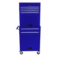 carro de herramientas - organizador para taller - acero - azul 60x33x110cm