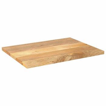 Tablero De Mesa | Tablero Escritorio Rectangular Madera Maciza Mango 90x60x3,8 Cm