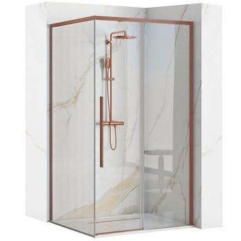 Cabina De Ducha Rea Solar 90x90 Brush Copper