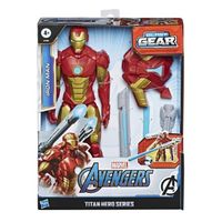 marvel - avengers figura titan con accesorios iron man