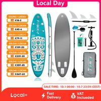 tabla de paddle surf inflable funwater tabla de sup antideslizante tabla de paddle surf inflable de 320r385 cm para surf yoga pesca turismo y deportes acuaticos
