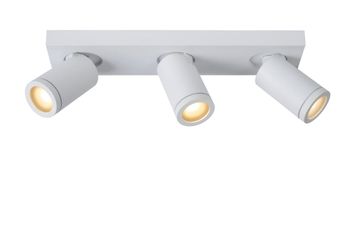 Foco de techo de aluminio 3xgu10 (mr16), blanco