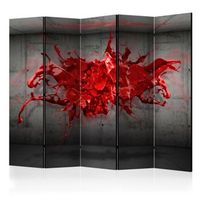 biombo - red ink blot ii 225x172 cm