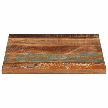 Tablero Mesa | Tablero Escritorio Cuadrada Madera Reciclada Maciza 60x60 Cm 25-27 Mm