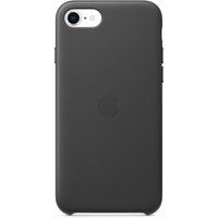 apple iphone se leather case - black black