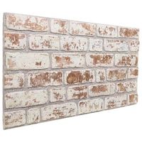 paneles de pared 10 uds 100 x 50 cm rojo y blanco espuma eps vidaxl