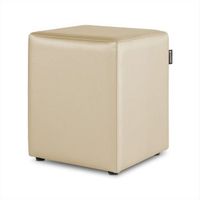 puff cubo polipiel crudo pack 2 unidades