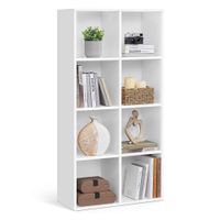 libreria estanteria compartimentos expositor para oficina bianco
