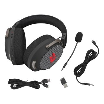 Auriculares Redragon H858 Arrow inalámbricos Bluetooth 7.1 con micrófono negro