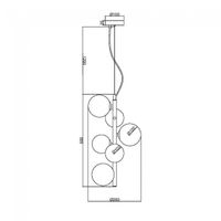 lampara colgante dallas 6 luces
