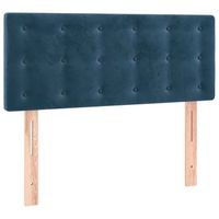 cabecero cama mueble de dormitorio con led de terciopelo oscuro 90 x 5 x 7888 cm azul m020001372