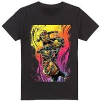 teenage mutant ninja turtles camiseta hot rainbow warriors para hombre
