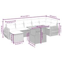 conjunto de salon exterior con cojines conjunto de 8 piezas