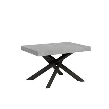 Mesa Extensible 90x120/224 Cm Volantis Cemento Estructura Antracita