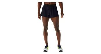 Pantalon corto asics metarun split negro hombre