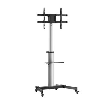 Aisens FT86TRE-197 Soporte de Suelo con Rueda, Bandeja DVD para Monitor/TV hasta 50Kg 37