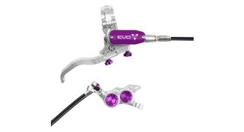 Hope tech4 evo tr4 plata   violeta freno trasero latiguillo standard