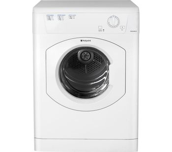 Hotpoint Tumble Dryer Aquarius TVHM80CP Vented  - White, White