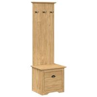 gabinete de pasillo bodo marron miel 50 x 40 x 1567 cm vidaxl