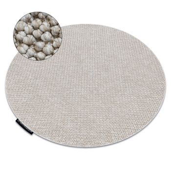 Alfombra Casablanca Loop Círculo Beige, Lazo, Suave Circulo 150 Cm