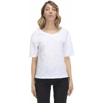Leone 1947 Camiseta Woman V Neck Earth Tones para mujer