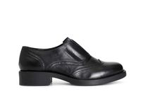 brogues de mujer de piel con pedreria black