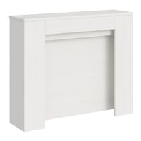 consola extensible 90x25211 cm efecto madera fresno blanco