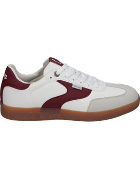 Zapatillas Casual Mustang Nova 84775 Beige Y Burdeos 43