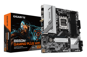 GIGABYTE AMD B650M GAMING PLUS WIFI Placa base - Procesadores AMD Ryzen 9000, VRM de 5+2+2 fases, hasta 8000 MHz DDR5, 2xPCIe 4.0 M.2, LAN 2.5GbE, WI