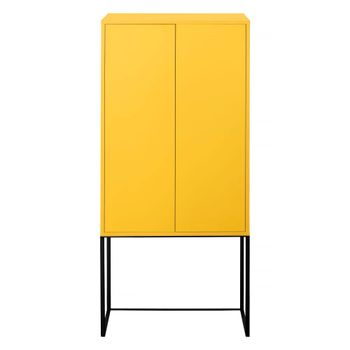 Armario aparador 2 puertas mdf amarillo claro