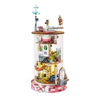 casa bloomy maqueta 3d dam realista con gran detalle y luces led 193 piezas 12x14x28 cm color multicolor