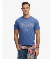 superdry para hombre m1012353a camiseta lo-fi dockside marino xxl casual algodon manga corta