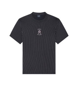 A|X Armani Exchange para hombre. XM001791AF10356FC271 Camiseta logo Negro (L), Casual, Algodón, Manga corta