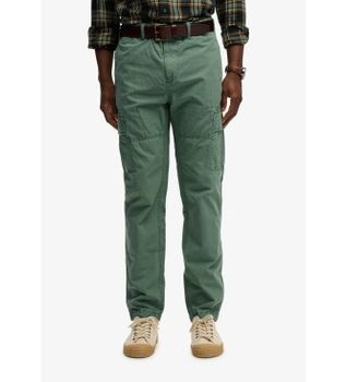 Superdry para hombre. M7011439A Pantalón Ripstop Light Cargo verde (32/32), Casual, Algodón