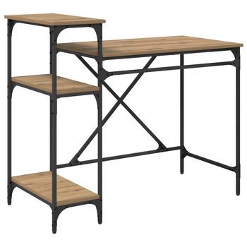 Escritorio Roble Artisan Madera De Ingeniería 105 X 50 X 90 Cm Vidaxl